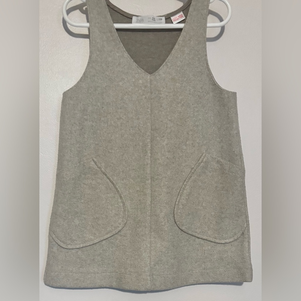ZARA — toddler girl oatmeal wool-blend jumper